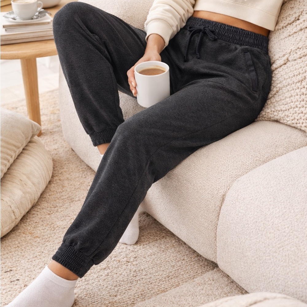 Aerie Charcoal Jogger Lightweight Sweat Pants, Loungewear,  Woman’s XS